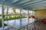 screened in porch & ping pong table